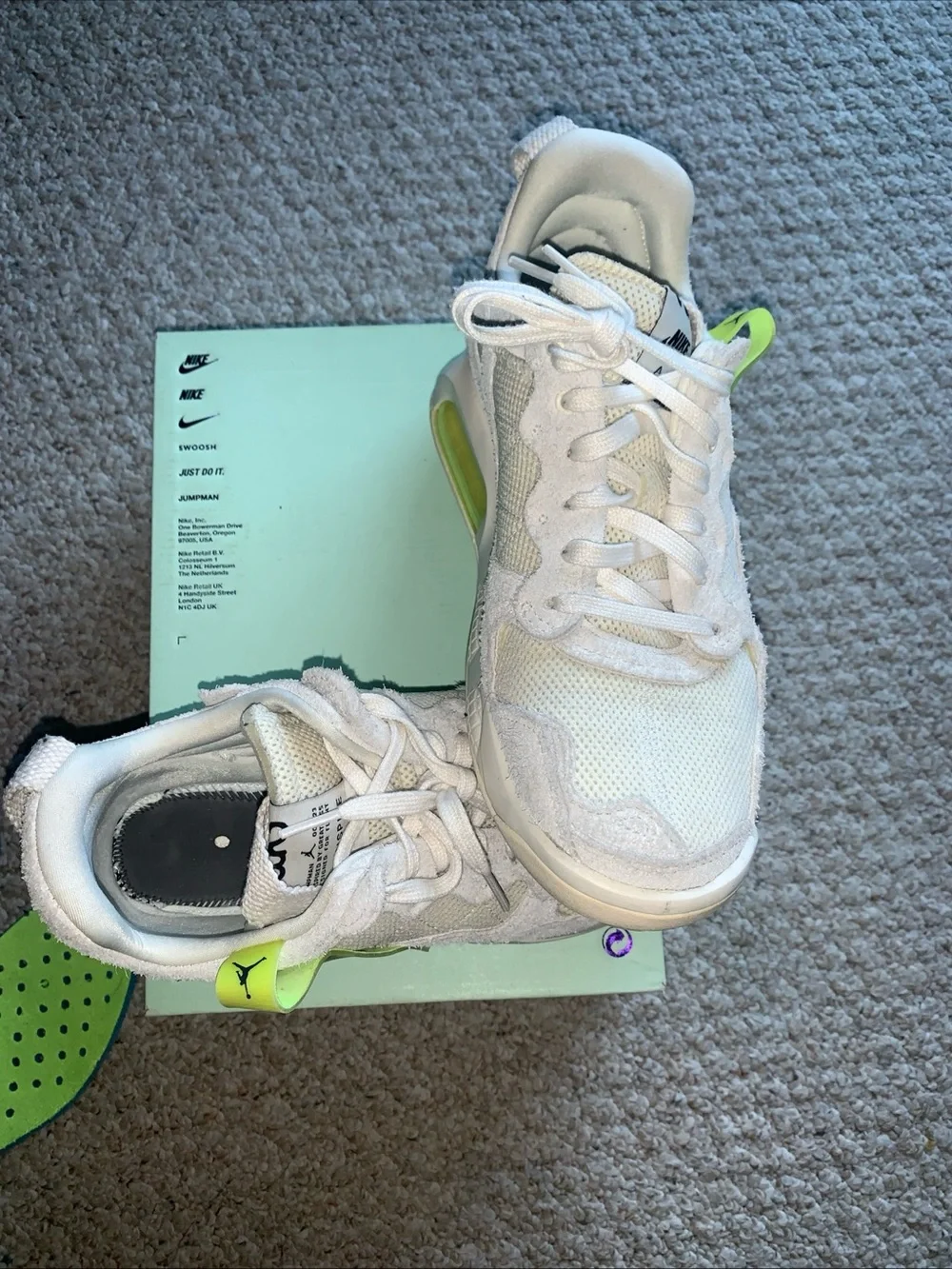 Nike Jordan Ma2 white volt casual suede sneakers basketball